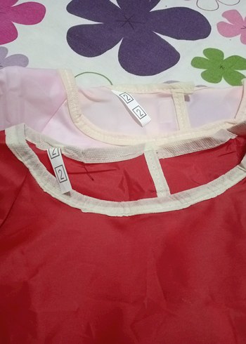 Colorland Kırmızı Bebek Önlüğü - Görsel 6