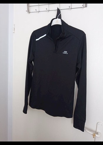 Kalenji Siyah Fermuarlı Erkek Sweatshirt - Görsel 2