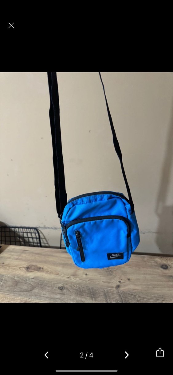 Nike Lacivert Fermuarlı Omuz Çantası - Görsel 2