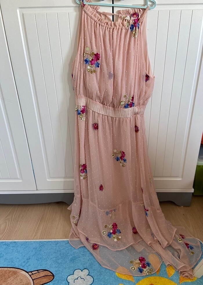 Abiye yazlık elbise - Görsel 5