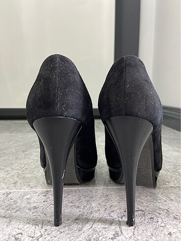 Süet platform abiye ayakkabı - Görsel 5