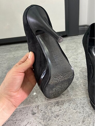 Süet platform abiye ayakkabı - Görsel 6