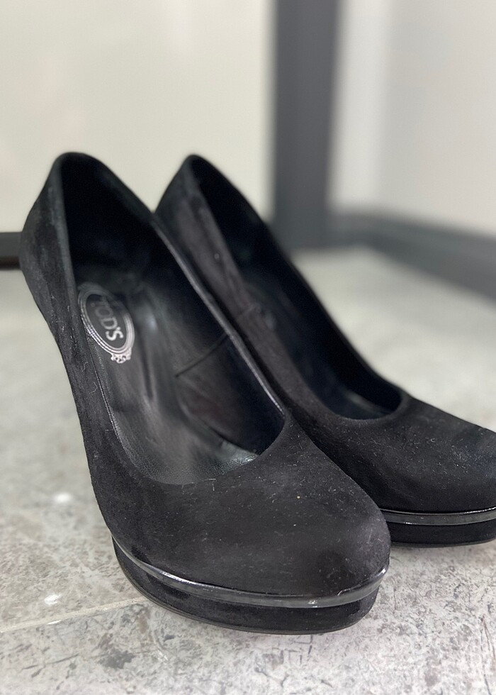 Süet platform abiye ayakkabı - Görsel 2