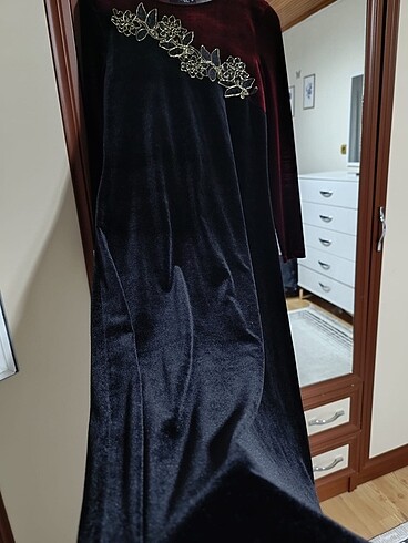 Diğer Uzun kadife elbise