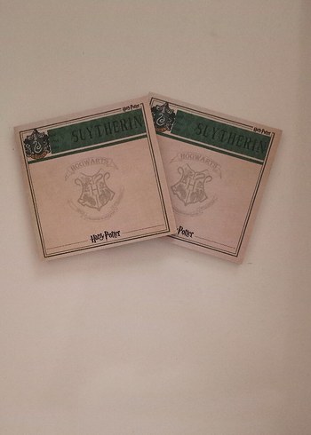 Harry Potter Slytherin Not Kağıdı