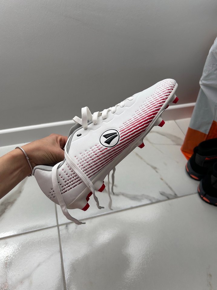 Erkek Beyaz Sokak Stili Futbol Ayakkabısı krampon - Görsel 2