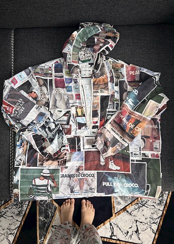 Erkek Çocuk Kapüşonlu Baskılı Street Wear Ceket