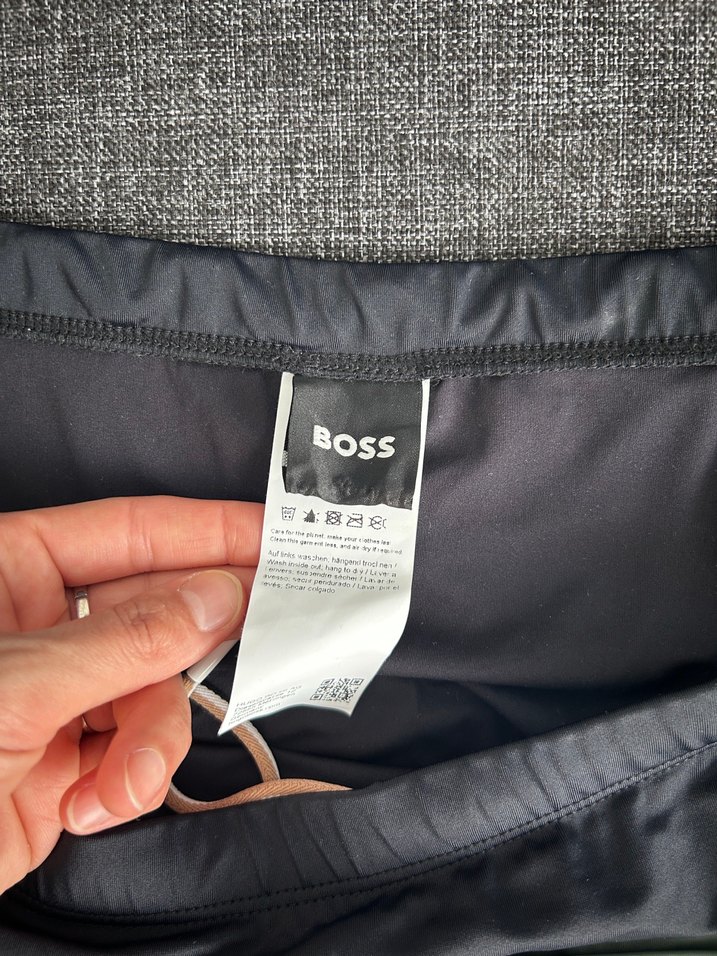 BOSS Erkek Gri ve Siyah Fitted Mayo - Görsel 2