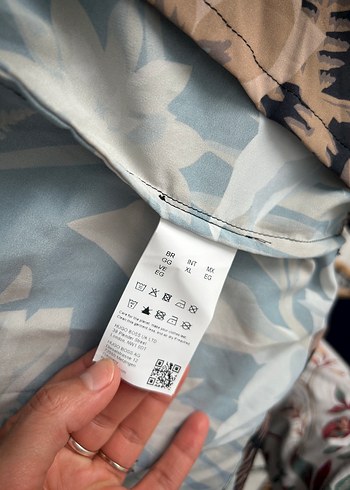 Düğmeli Desenli Kahverengi Erkek Gömlek - Görsel 3