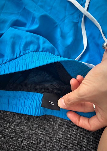 BOSS Mavi Mini Erkek Yüzücü Şortu - Görsel 2