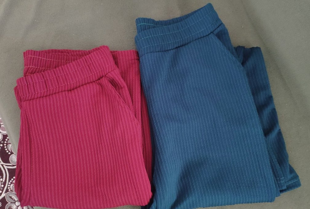 Kadın Pileli Rahat Kumaş Pantolon - Görsel 2