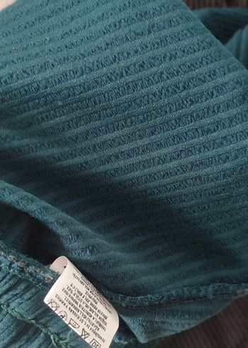 Kadın fitilli içi hafif pamuklu pantolon - Görsel 6