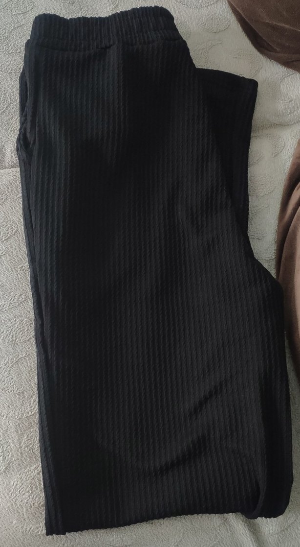 Kadın fitilli içi hafif pamuklu pantolon - Görsel 3