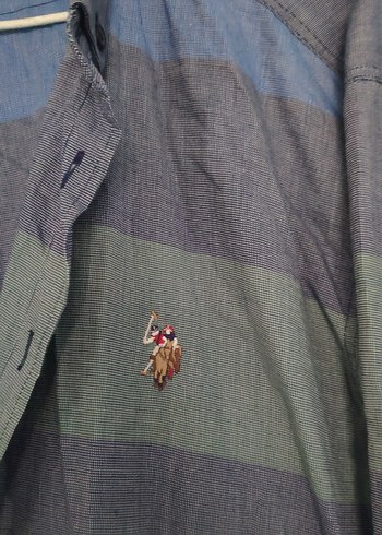 U.S. Polo Assn. Gri Slim Fit Erkek Gömlek - Görsel 3