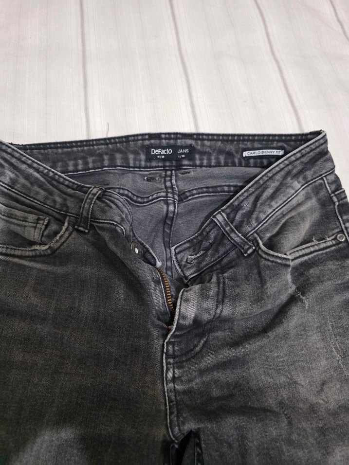 Gri Erkek Denim Regular Fit Jean - Görsel 2