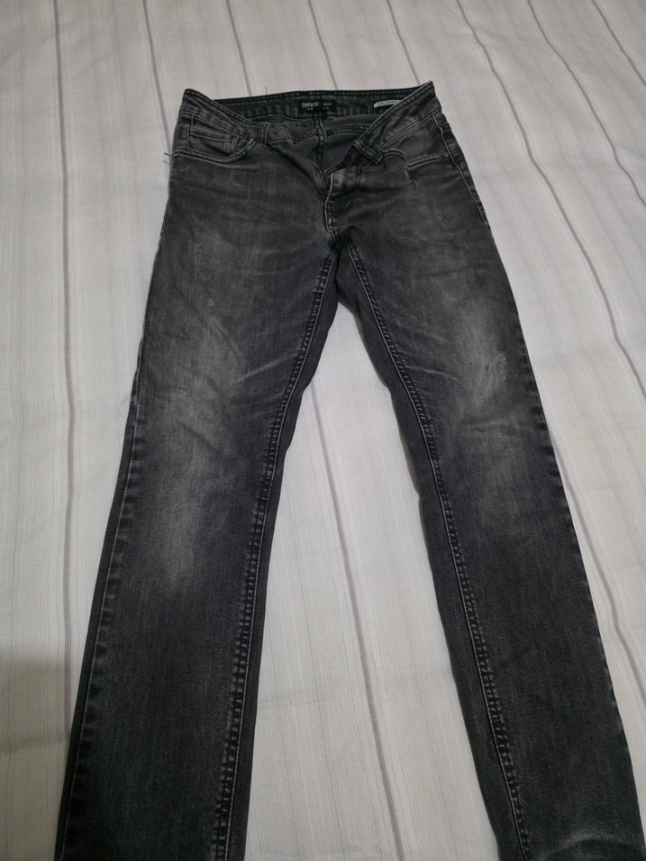 Gri Erkek Denim Regular Fit Jean - Görsel 3