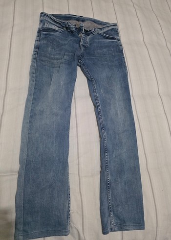 Erkek Mavi Denim Regular Fit Kot Pantolon - Görsel 3