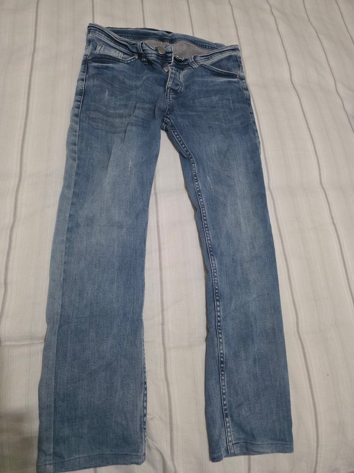 Erkek Mavi Denim Regular Fit Kot Pantolon - Görsel 3