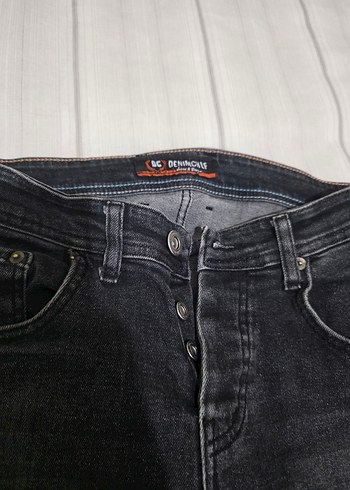 Gri erkek Kot Pantolon Kemerli Regular Fit - Görsel 2