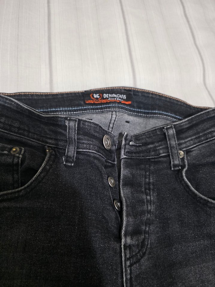 Gri erkek Kot Pantolon Kemerli Regular Fit - Görsel 2