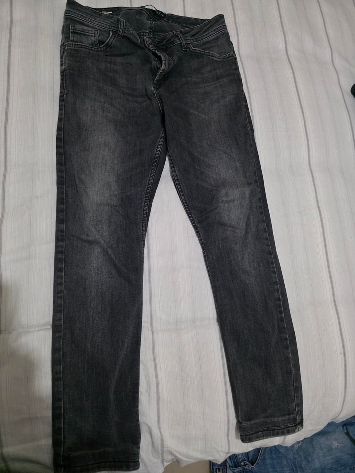 Gri Erkek Denim Regular Fit Jean - Görsel 3