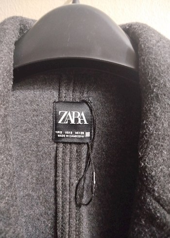 Gri Uzun Kaşe Kaban - Görsel 2