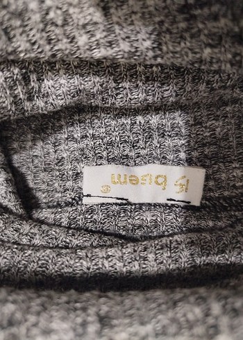 Gri Balıkçı Yaka Kadın Triko - Görsel 2