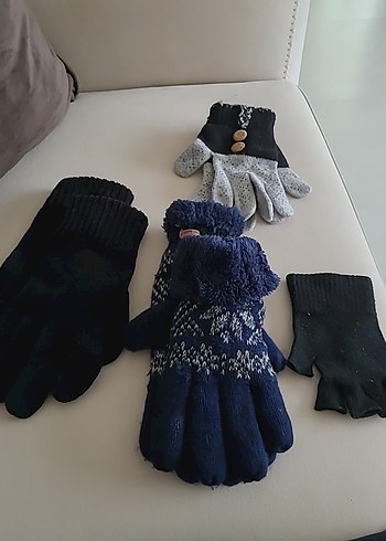 3 çift eldiven+1