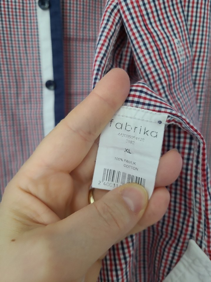 Fabrika Düğmeli Erkek Gömlek - Görsel 5