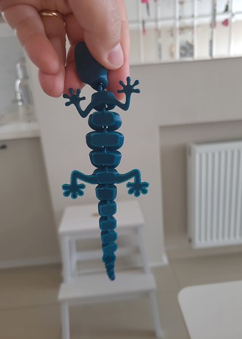 Beden Renk Turkuaz Renkli Oyuncak Kertenkele Figürü