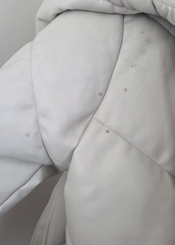 LCW Vision Ekru Kapüşonlu Kadın SUNİ DERİ Mont - Görsel 2