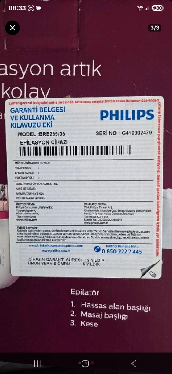 Philips Pembe Epilasyon Cihazı - Görsel 3