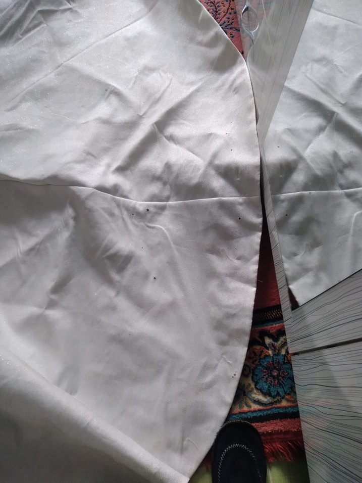 Parlak Beyaz Uzun Kollu Prenses Gelinlik - Görsel 3