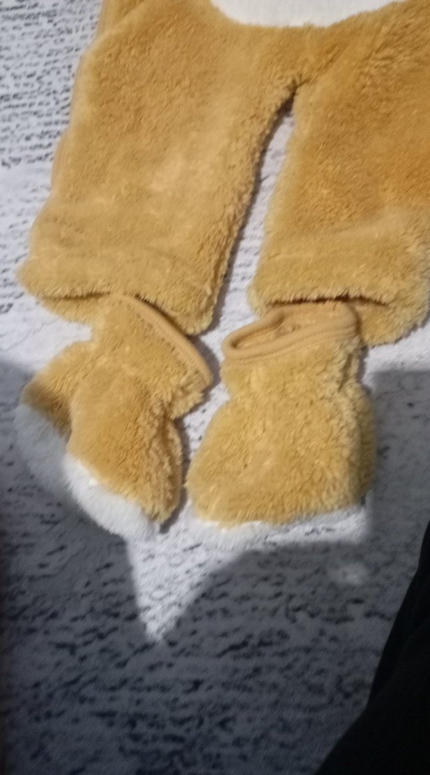 Kahverengi Kürklü Bebek Tulumu - Görsel 2