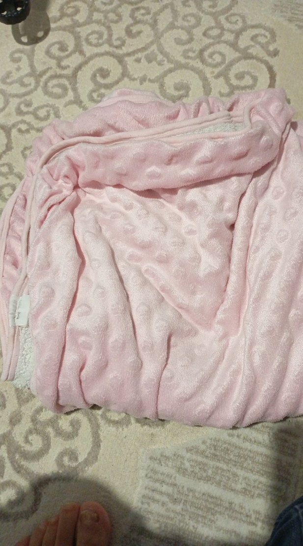 Pembe Çocuk Battaniyesi, Yumuşak Kumaş - Görsel 2