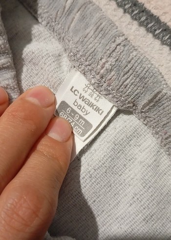 Gri Peluş Detaylı Kız Tayt - Görsel 2