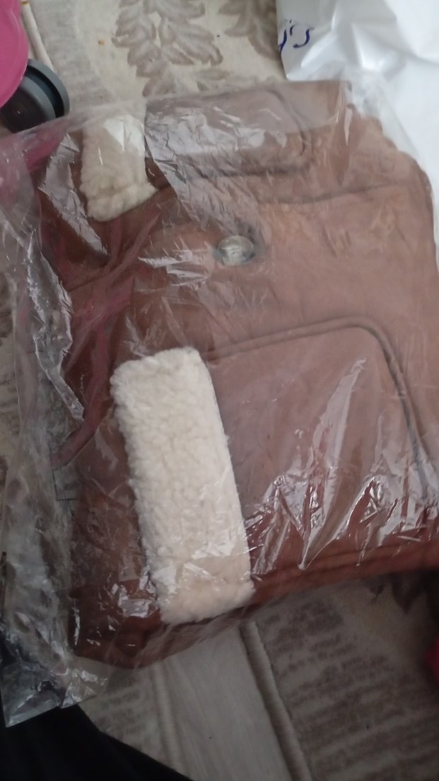 Kürklü Süet Kadın Ceket Kapüşonlu - Görsel 3