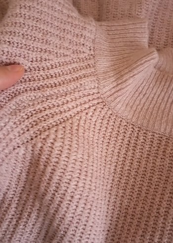 Bej Bohem Midi Triko Kazak - Görsel 2