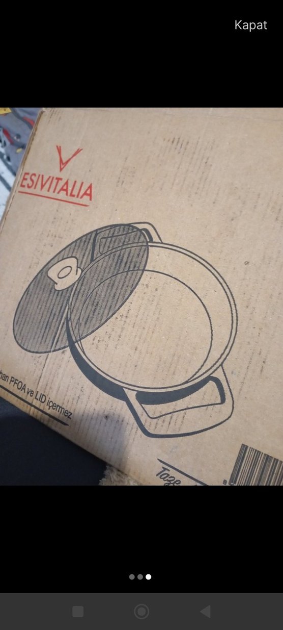 Siyah Granit Görünümlü 3'lü Tava Seti - Görsel 3