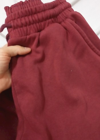 Bordo Rahat Kesim Midi Kadın Eşofman - Görsel 2