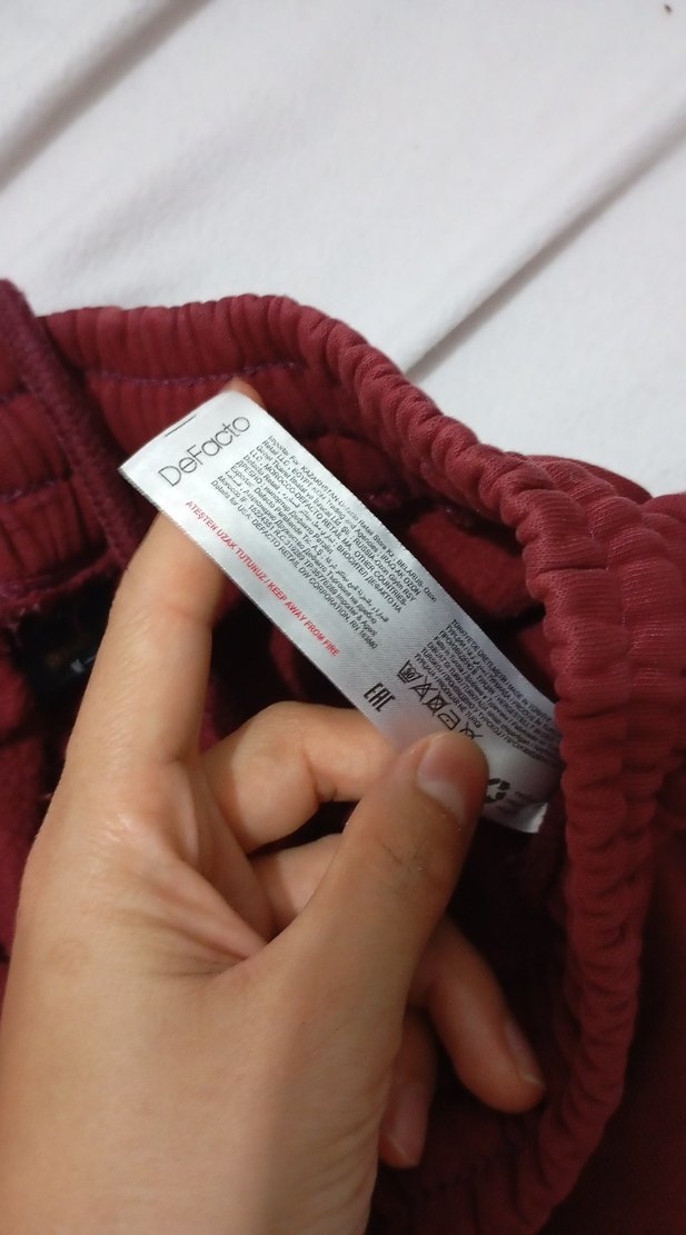 Bordo Rahat Kesim Midi Kadın Eşofman - Görsel 3