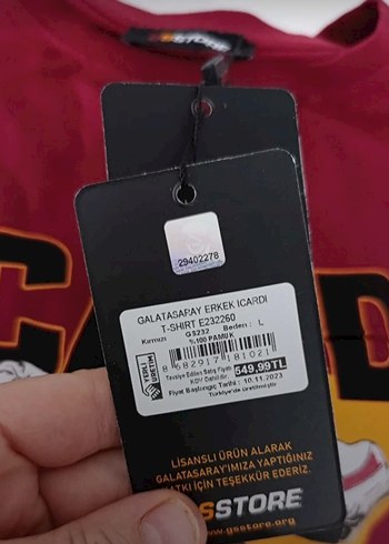 ICARDI Baskılı Kırmızı Erkek Tişört - Görsel 2