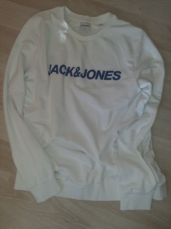 Jack & Jones Beyaz Basic Sweatshirt xl - Görsel 2