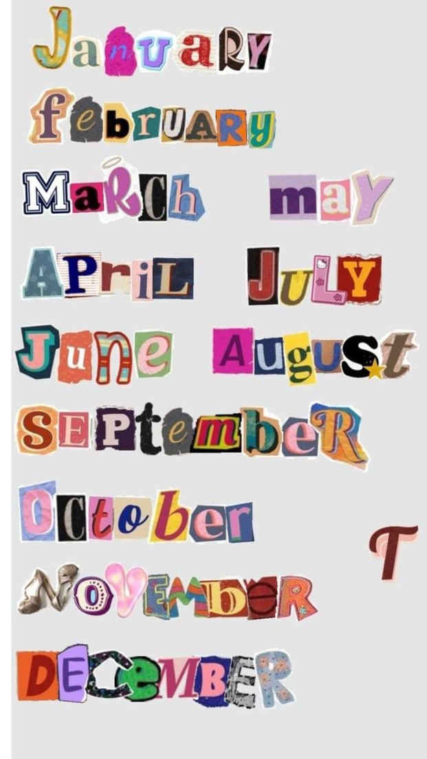 Karışık Harflerden Oluşan 4'lü sticker seti - Görsel 4