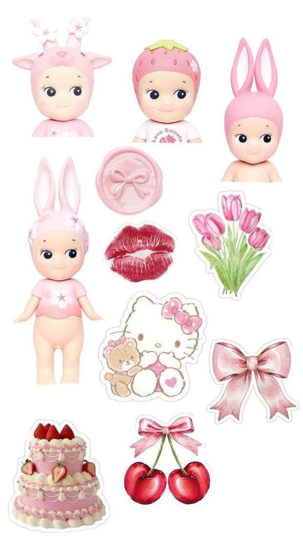 Labubu, stich, sonny Angel figürlü cıkartmalar - Görsel 4