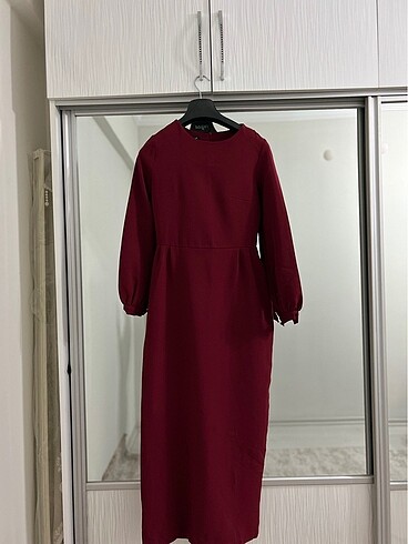 Bordo elbise