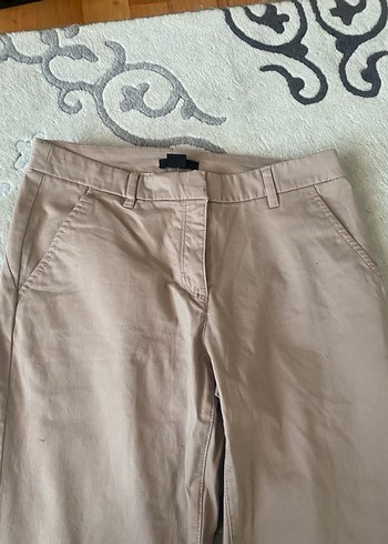 34 Beden Bej Regular Fit Pantolon