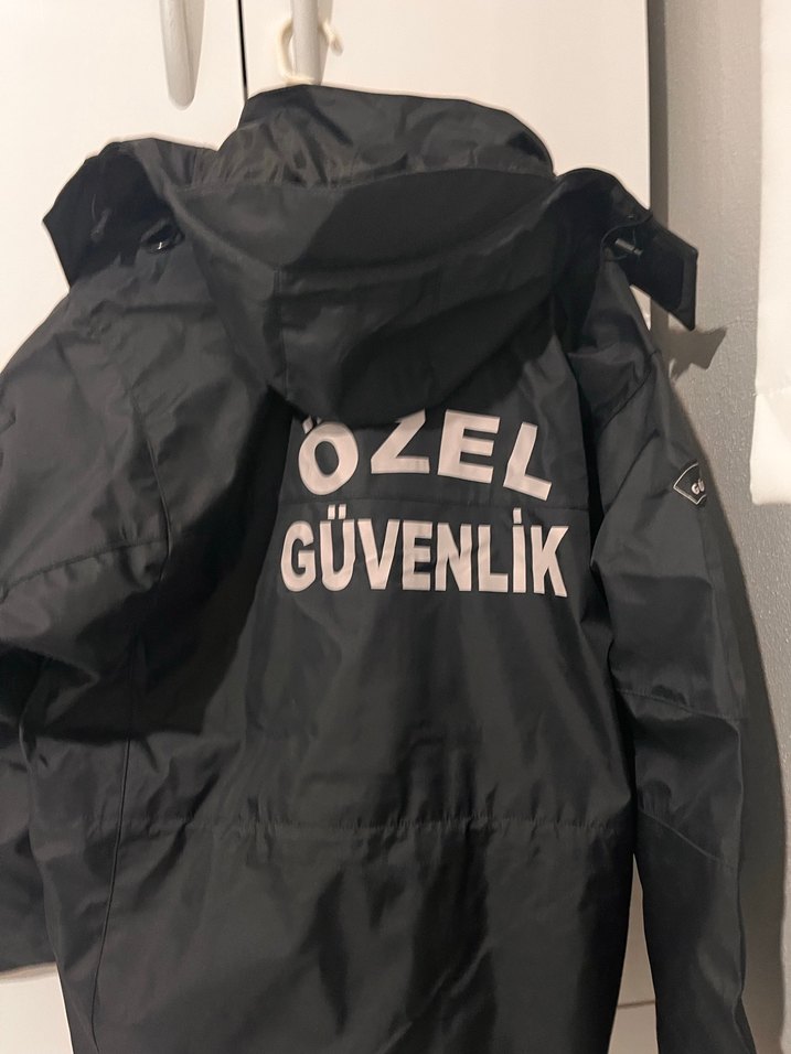Düğmeli Siyah Uzun Street Wear Erkek parkası - Görsel 2