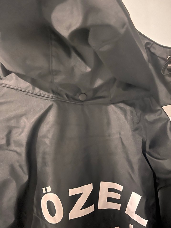 Düğmeli Siyah Uzun Street Wear Erkek parkası - Görsel 4