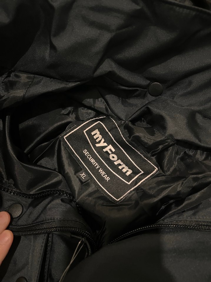 Düğmeli Siyah Uzun Street Wear Erkek parkası - Görsel 3